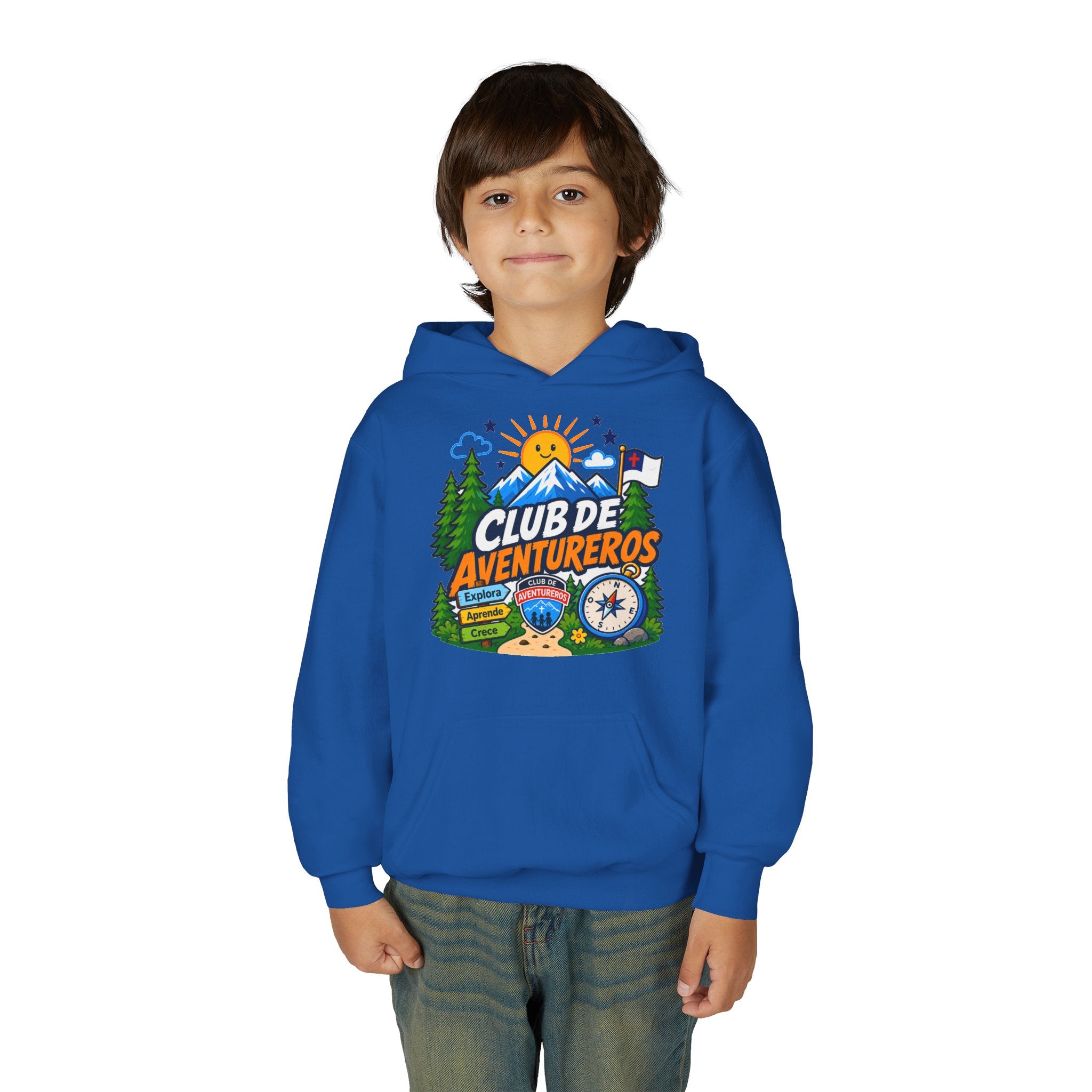 Club de Adventureros | Sudadera con capucha y estampado para Niños | Cámping