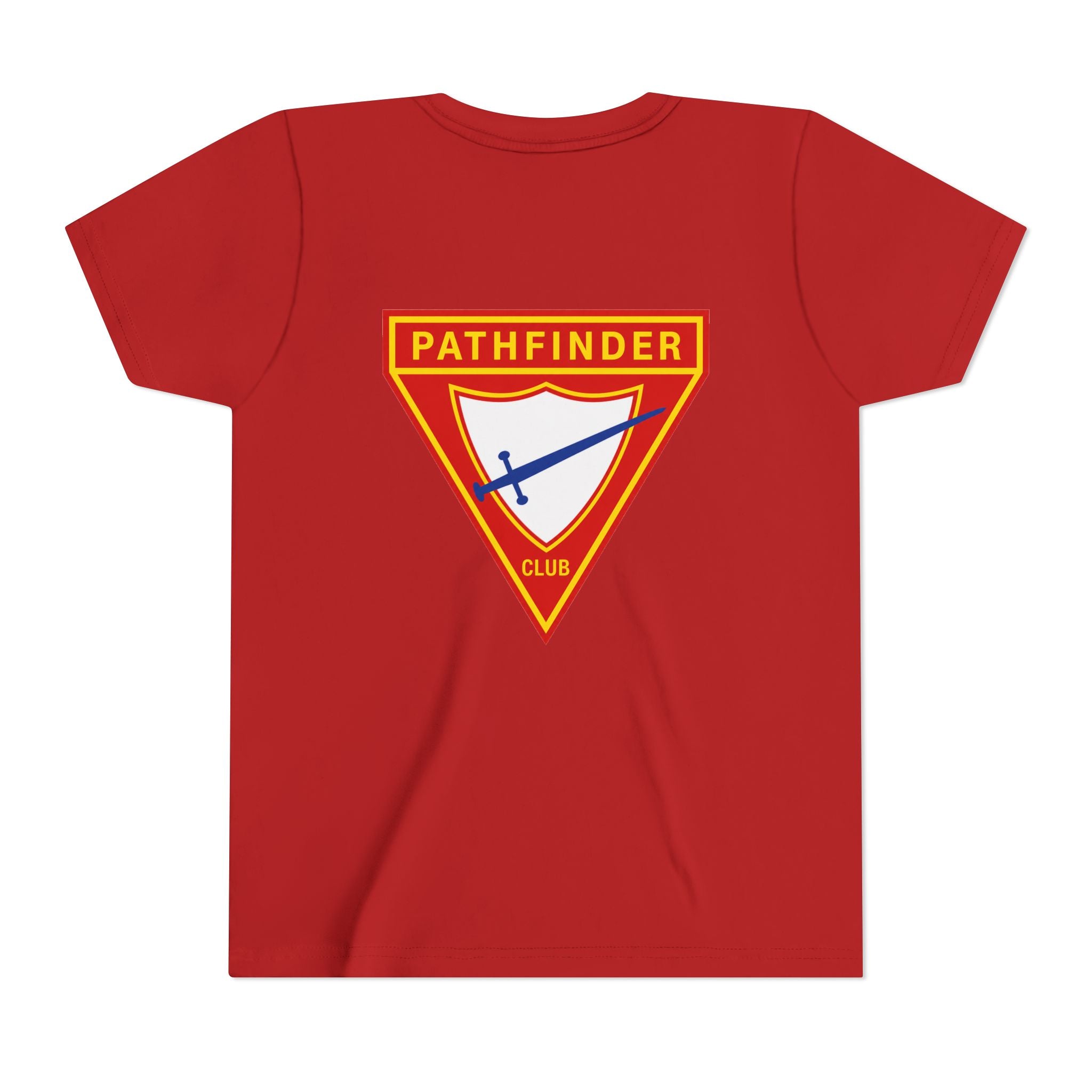 Pathfinder Club Youth Tee — Pathfinder Shield Emblem Short Sleeve Shirt