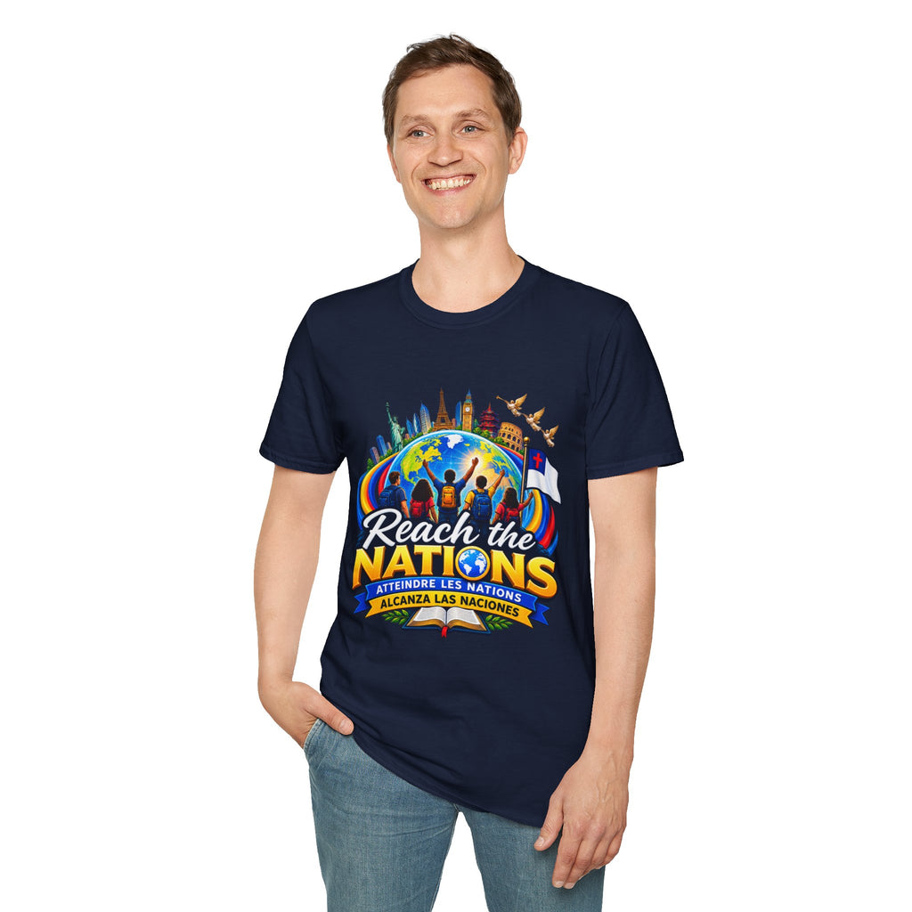 Reach the Nations T-Shirt — Global Missions Christian Outreach Tee