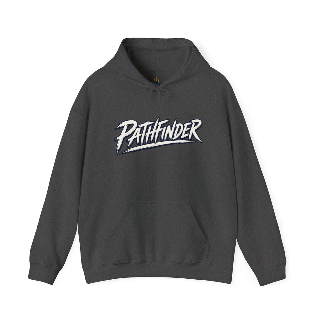 Pathfinder Graphic Hoodie — Retro Script Logo Pullover