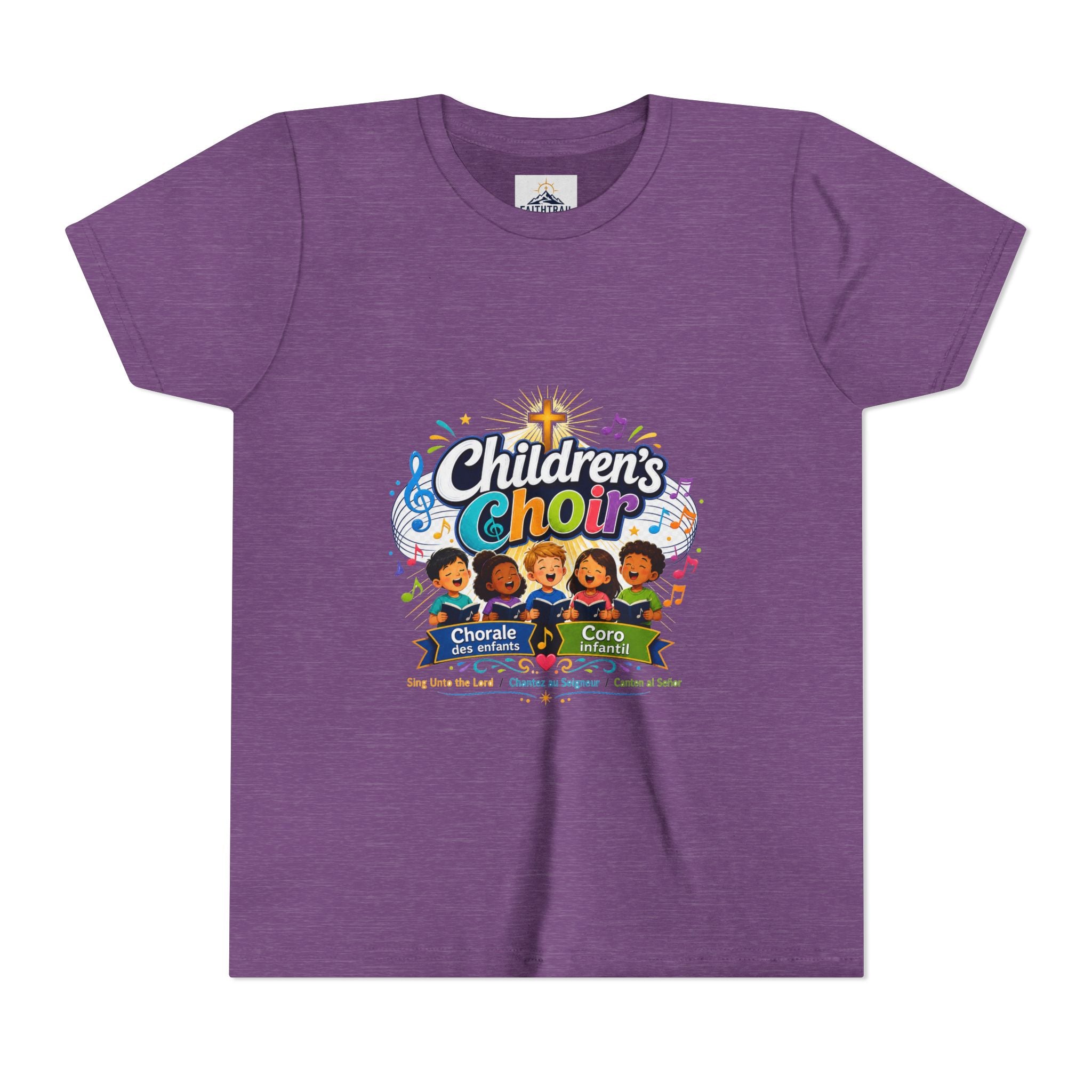 Children's Choir Youth Tee - Colorful Church Choir Graphic