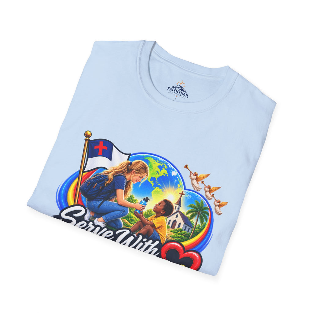 Serve With Compassion T-Shirt — Christian Volunteer Faith Tee
