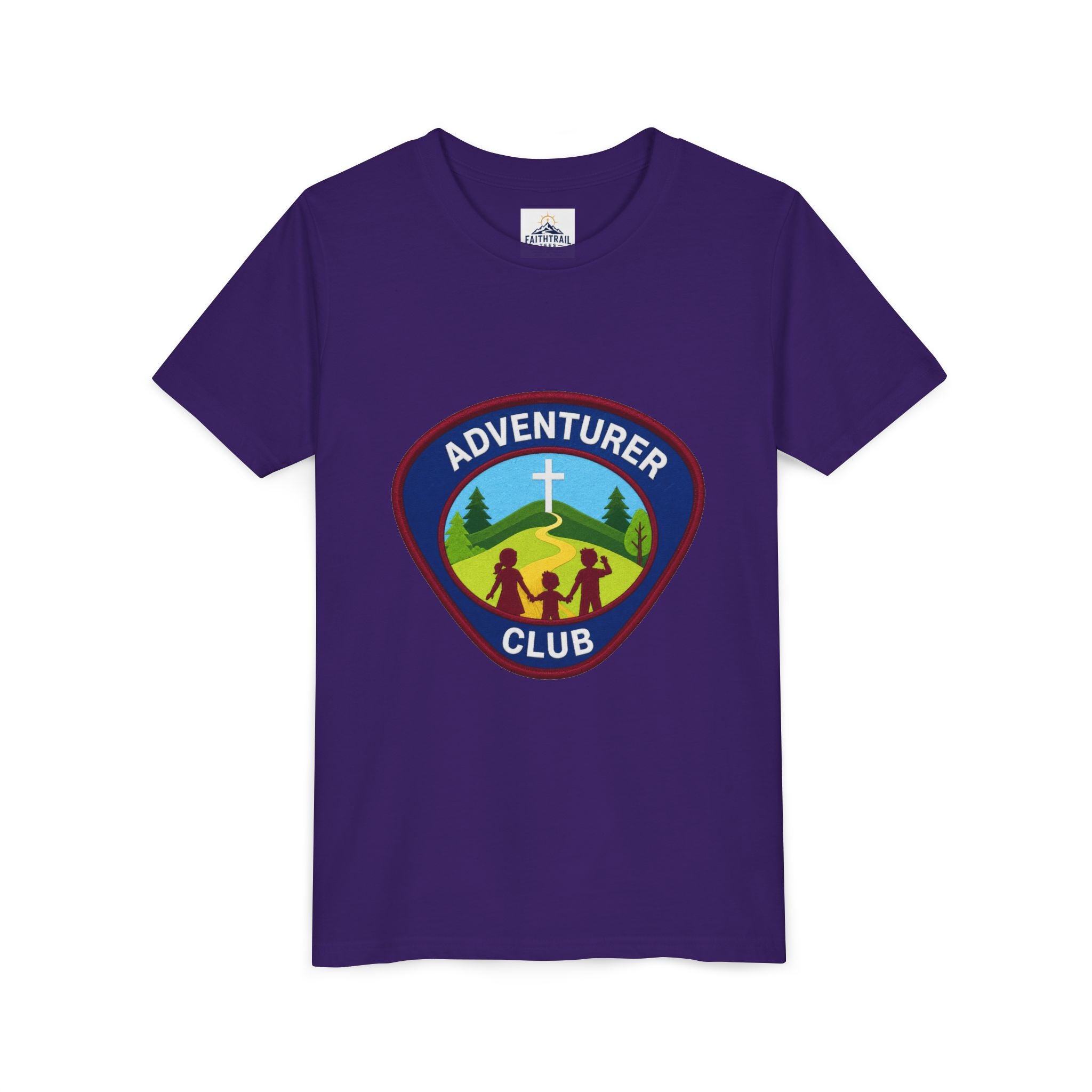 Adventurer Club Youth Tee – Christian Kids Outdoor Badge Shirt