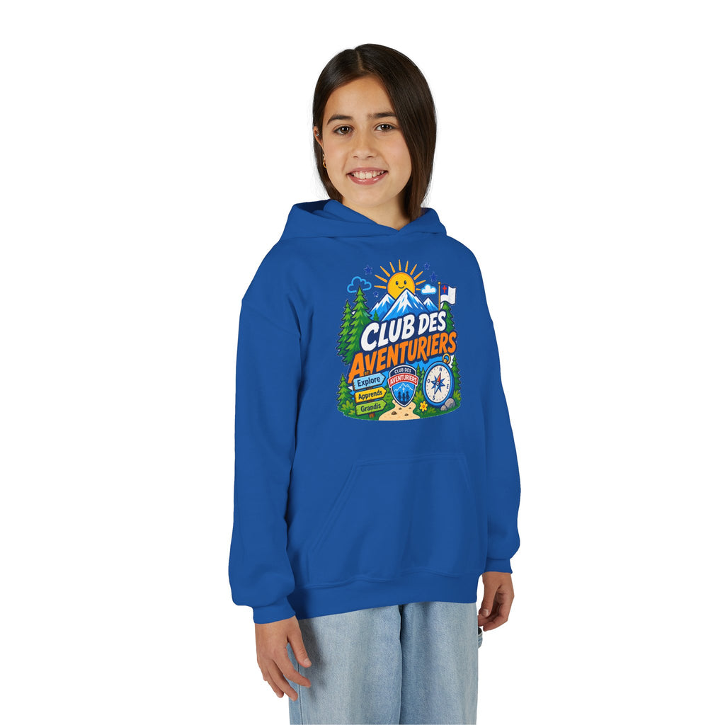 Club des Aventuriers Sweatshirt à Capuche (Enfants) | Design de Camping