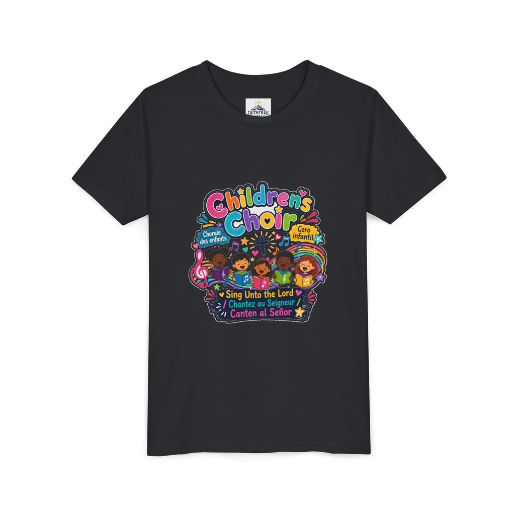 Children's Choir Youth Tee — Colorful 'Children's Choir' Gospel Music Shirt for Kids