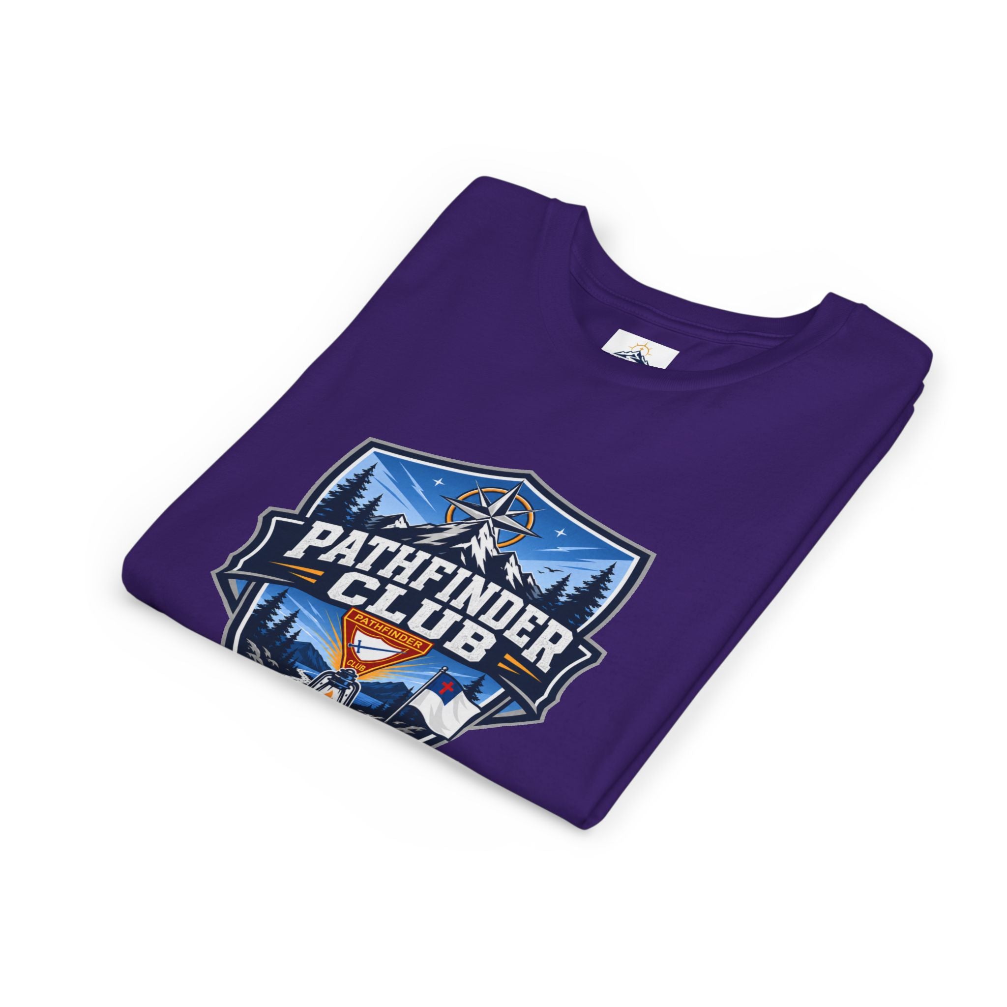Conquistadores Camiseta para jóvenes | Camping Compass, Fogata, Pinos