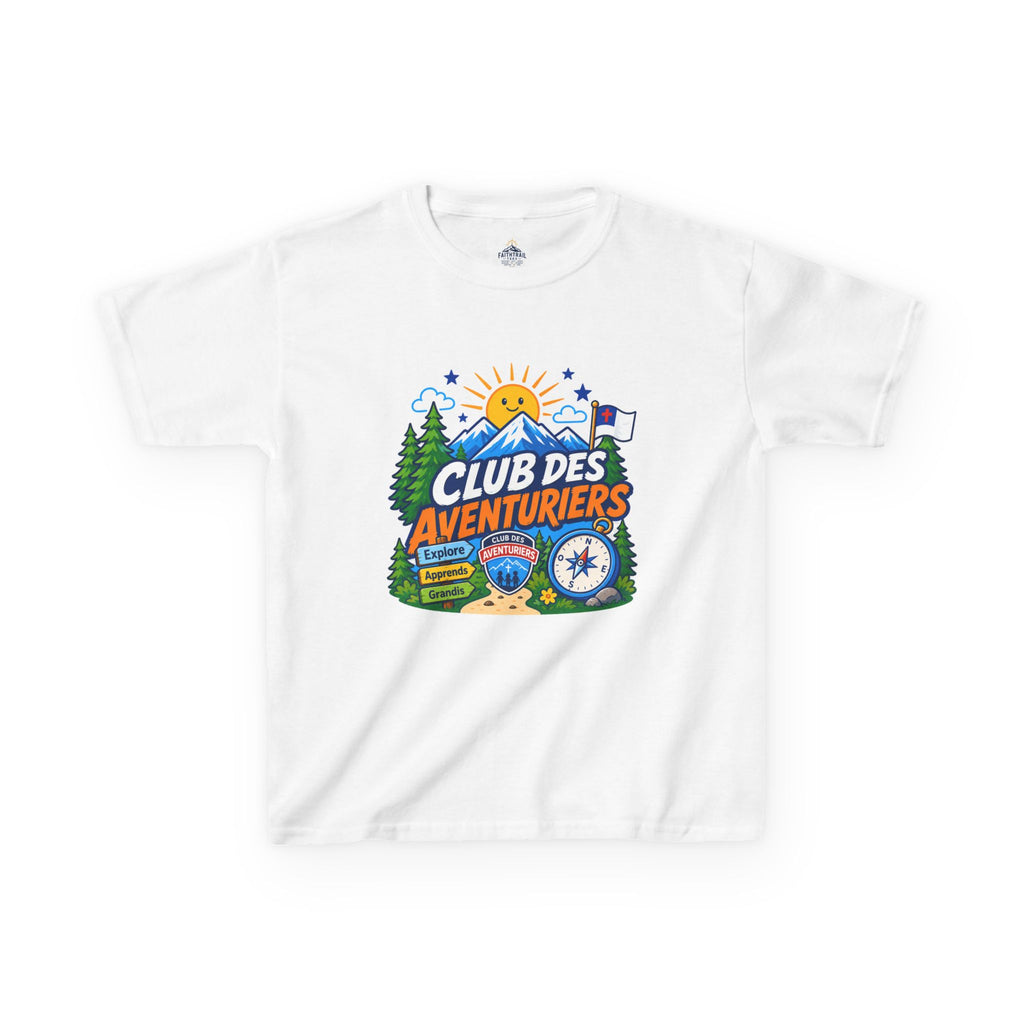 Club de Aventureros Camiseta (Niños) | Camping, Brújula y Sol