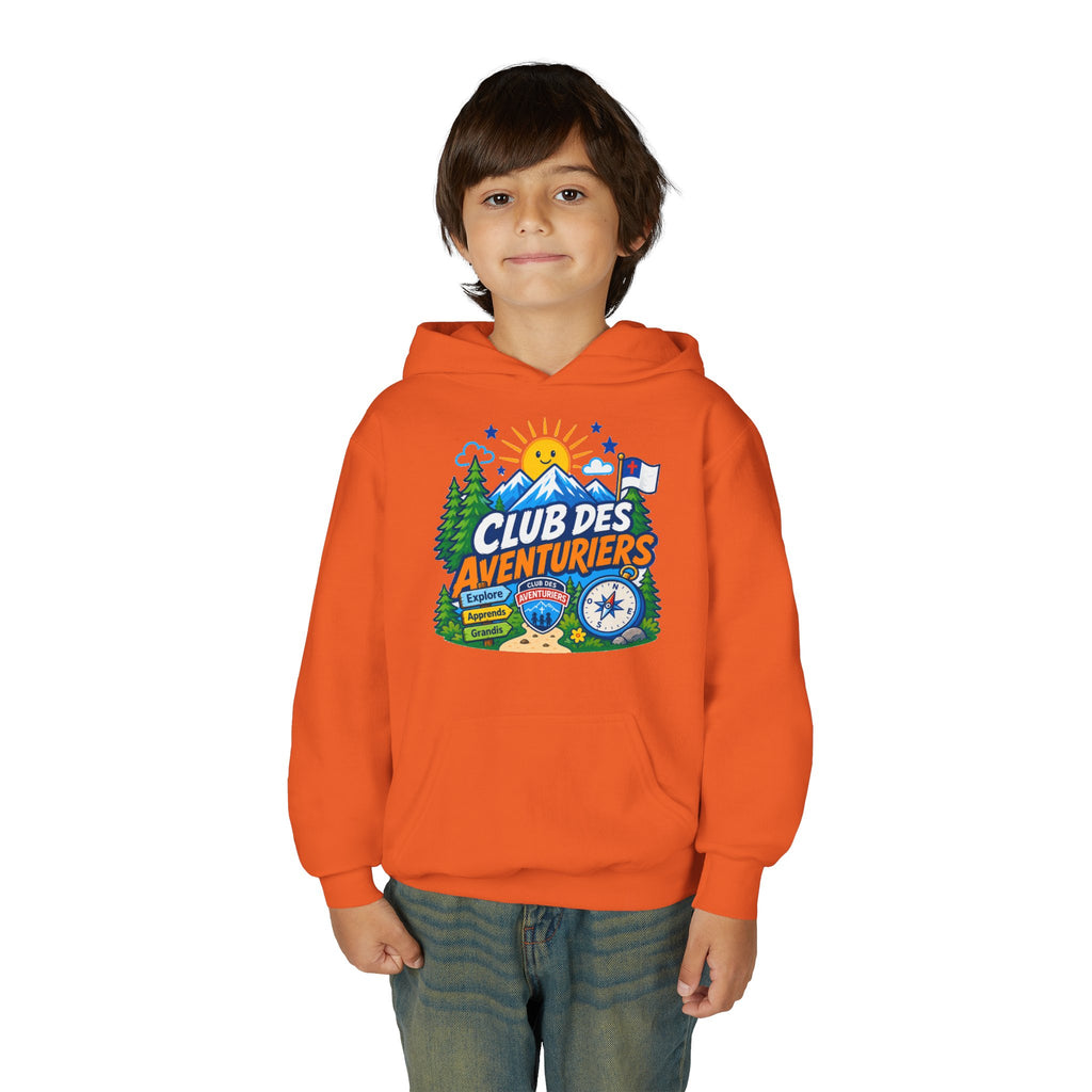 Club des Aventuriers Sweatshirt à Capuche (Enfants) | Design de Camping