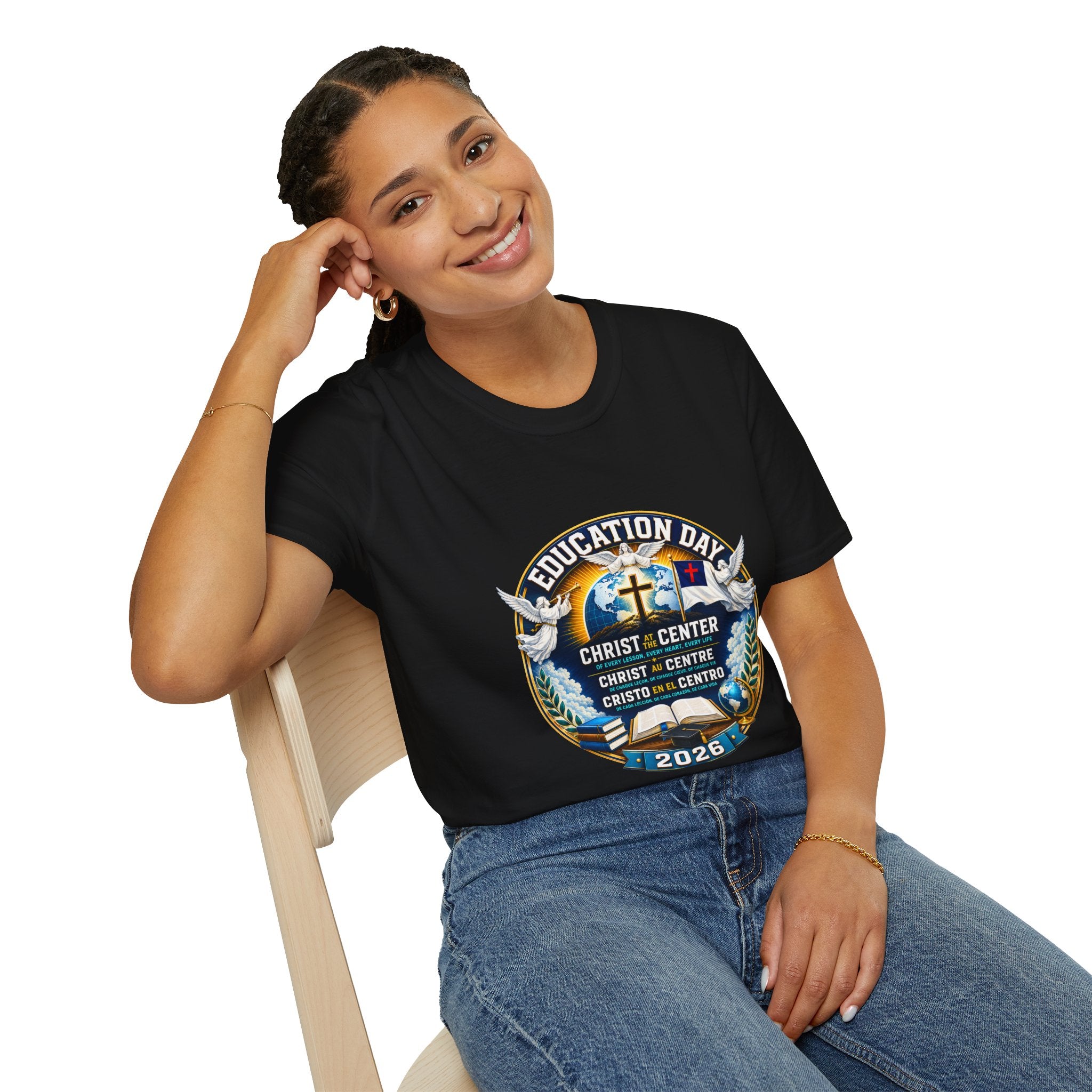 Education Day T-Shirt — "Christ at Center" Church Event Tee (2026)