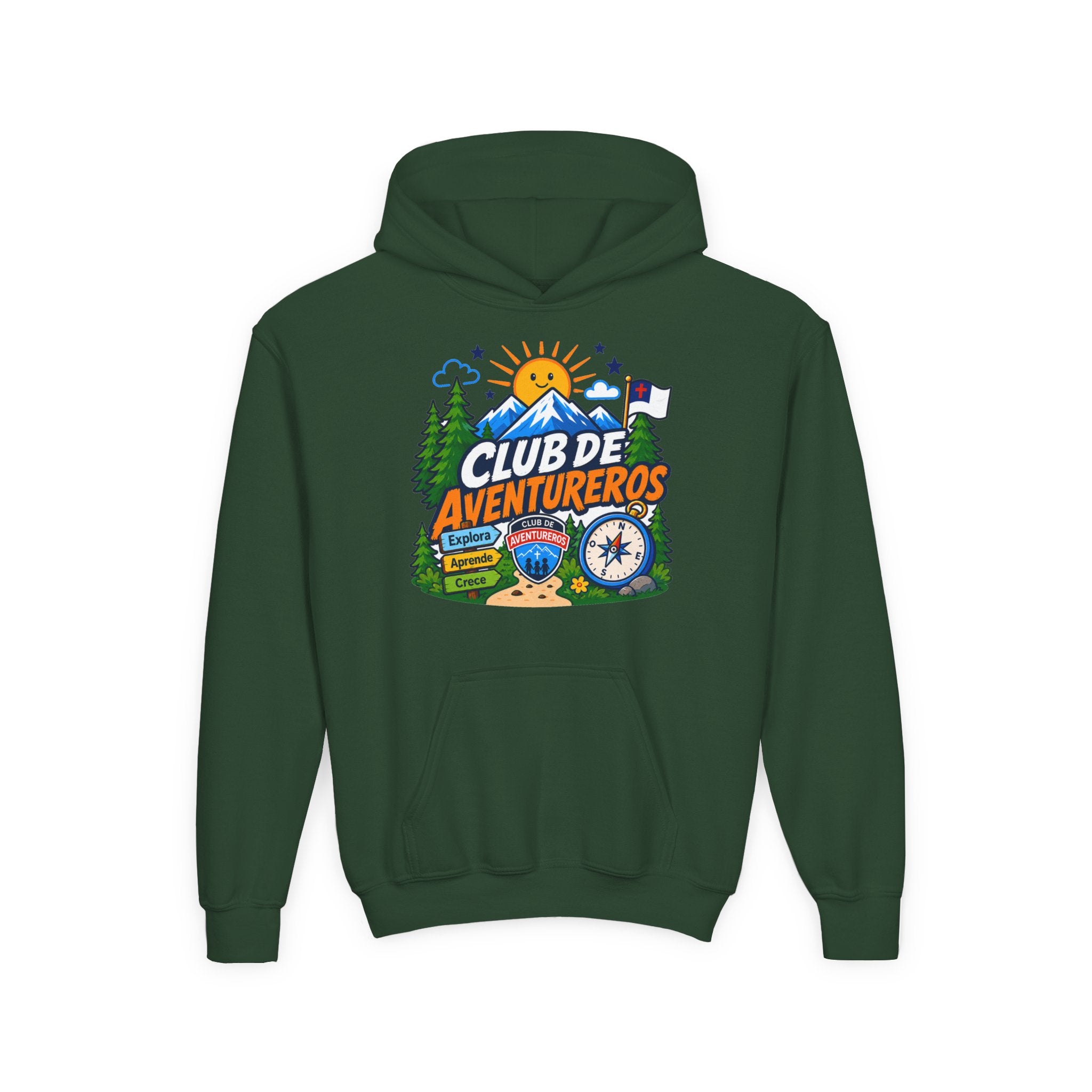 Club de Adventureros | Sudadera con capucha y estampado para Niños | Cámping