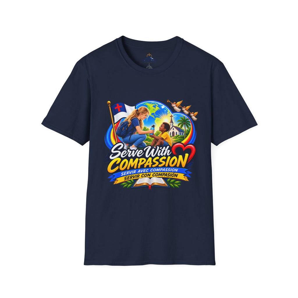 Serve With Compassion T-Shirt — Christian Volunteer Faith Tee