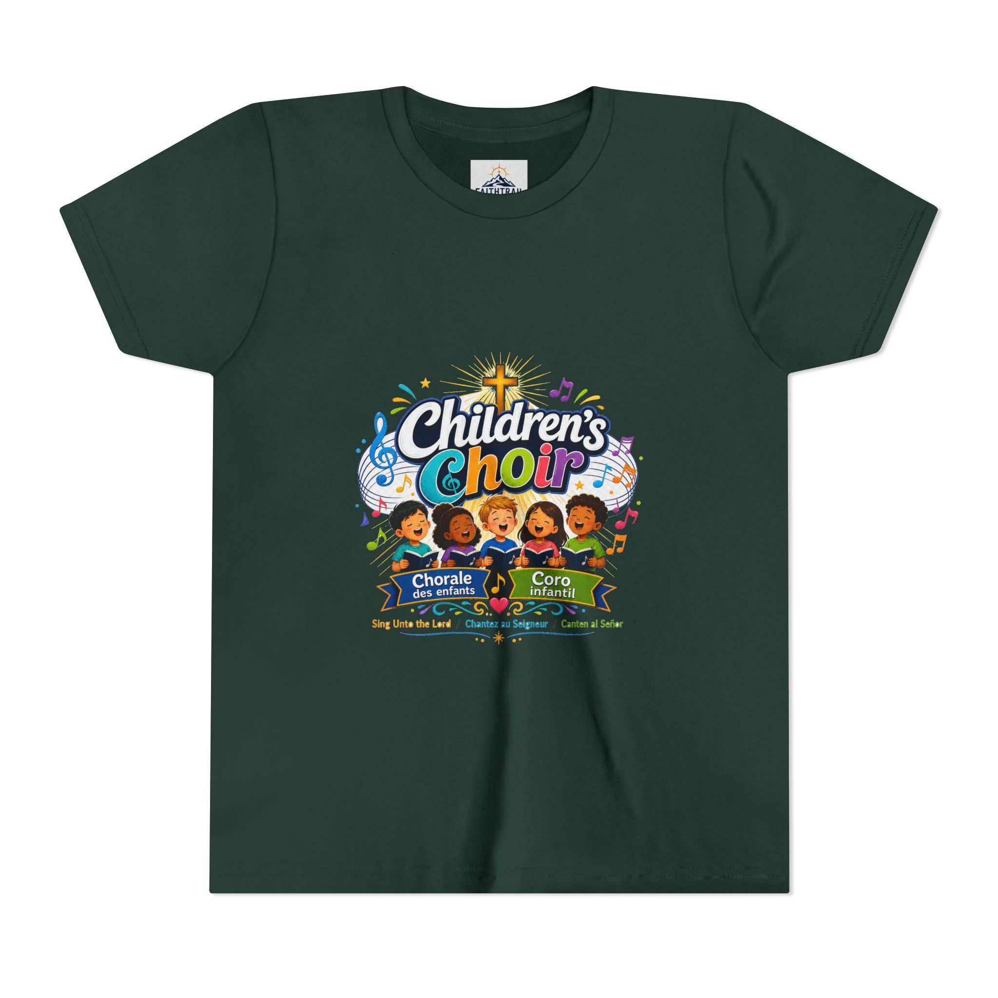 Children's Choir Youth Tee - Colorful Church Choir Graphic