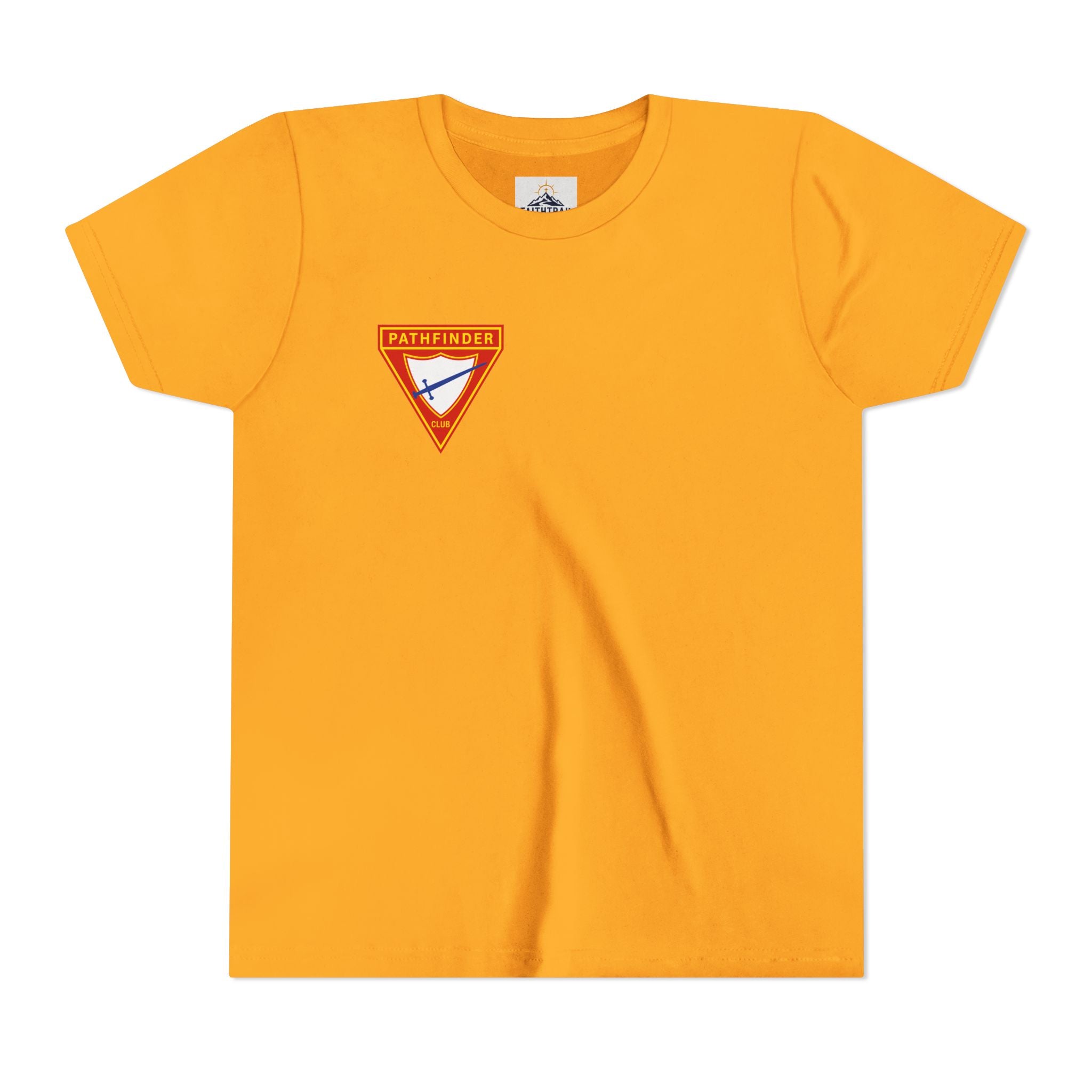 Pathfinder Club Youth Tee — Pathfinder Shield Emblem Short Sleeve Shirt