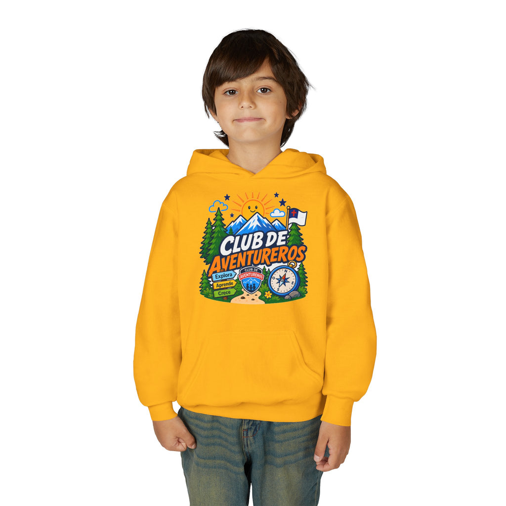 Club de Adventureros | Sudadera con capucha y estampado para Niños | Cámping