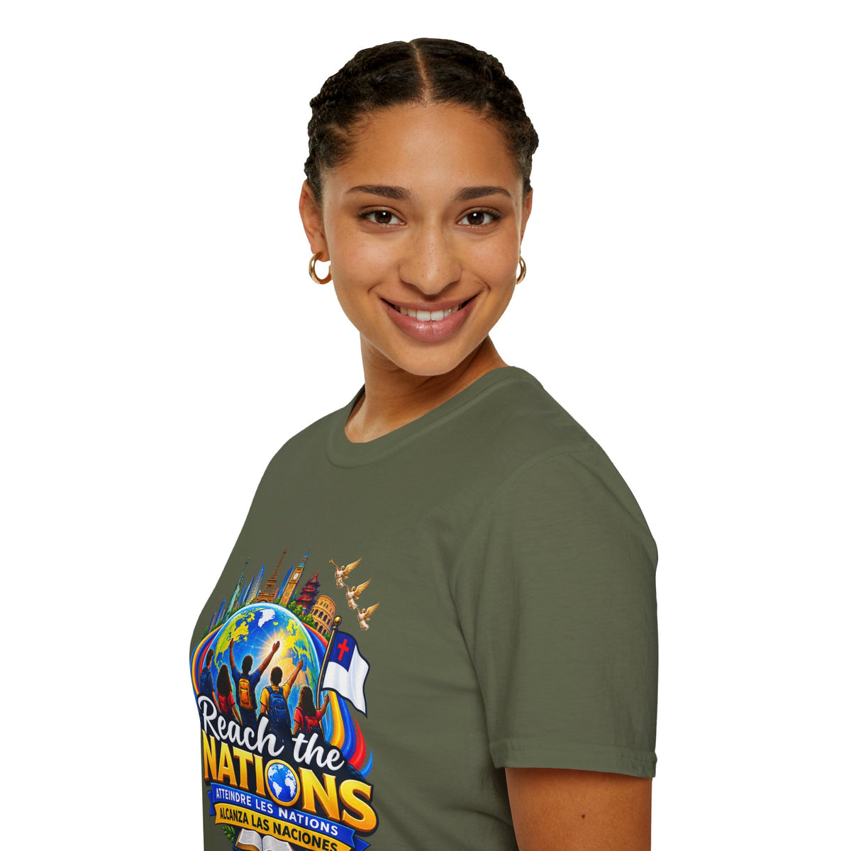 Reach the Nations T-Shirt — Global Missions Christian Outreach Tee