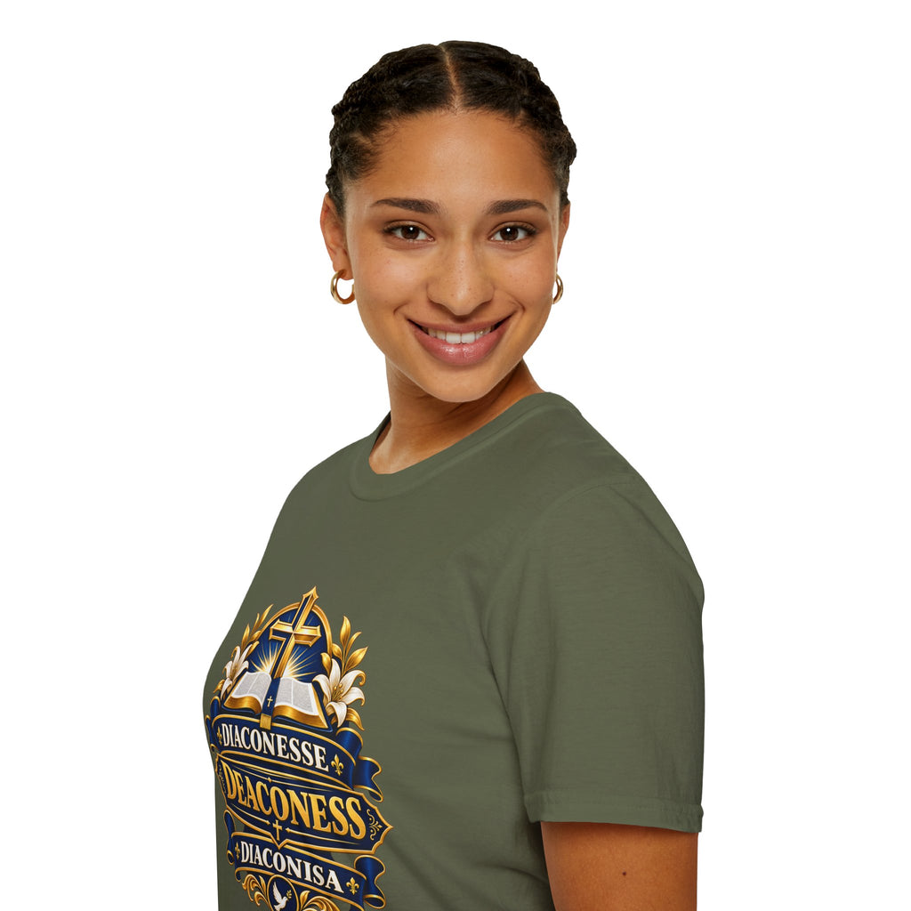 Deaconess Emblem T-Shirt — Faith-Based Christian Church Shirt