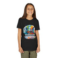 Youth Tee — Global Mission Kids Christian T‑Shirt with Cross & World Design