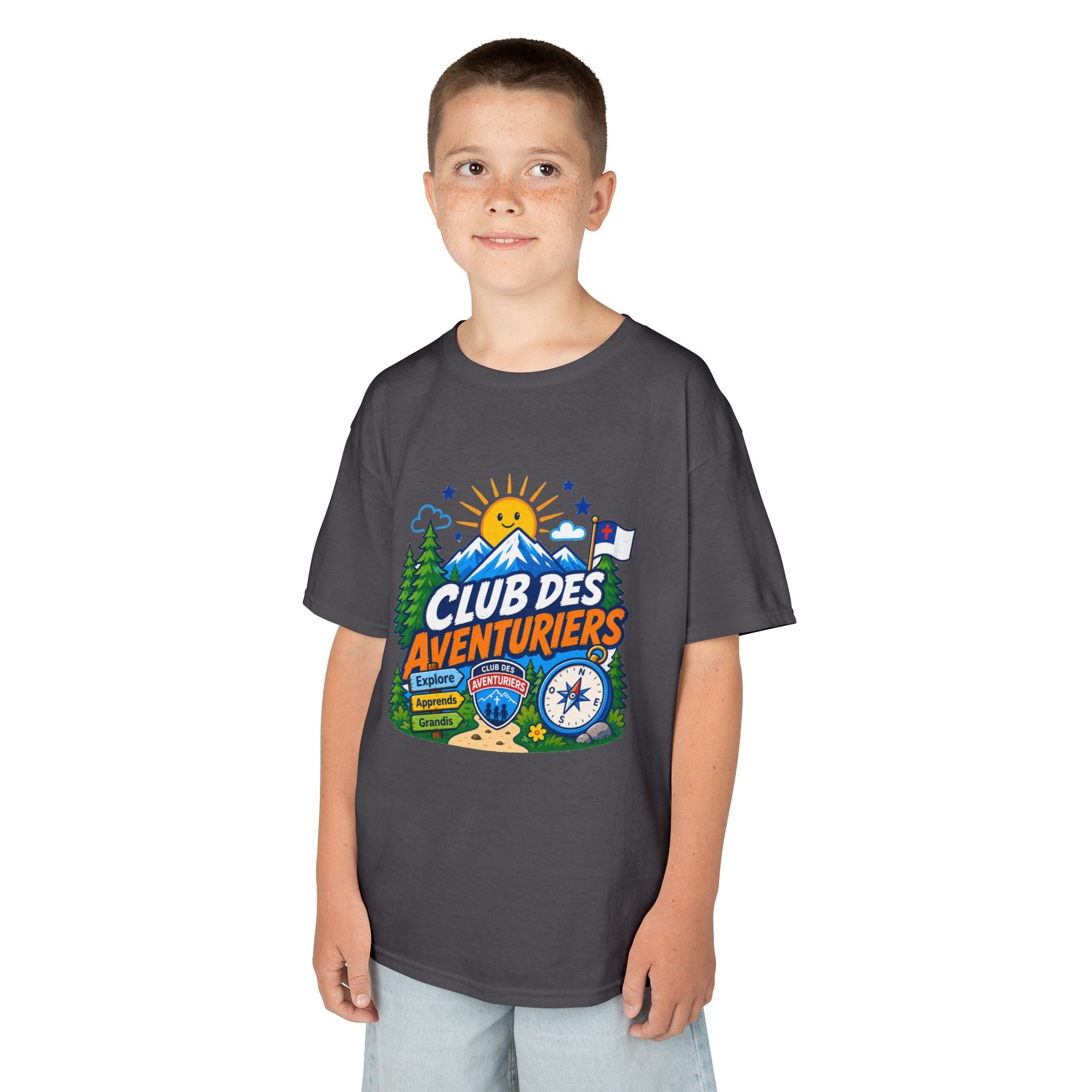 Club des Aventuriers T-Shirt (Enfants) | Camping Boussole et Soleil