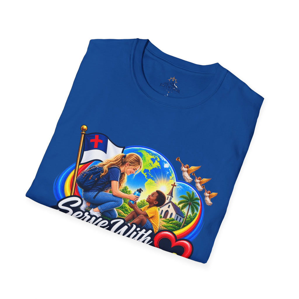 Serve With Compassion T-Shirt — Christian Volunteer Faith Tee