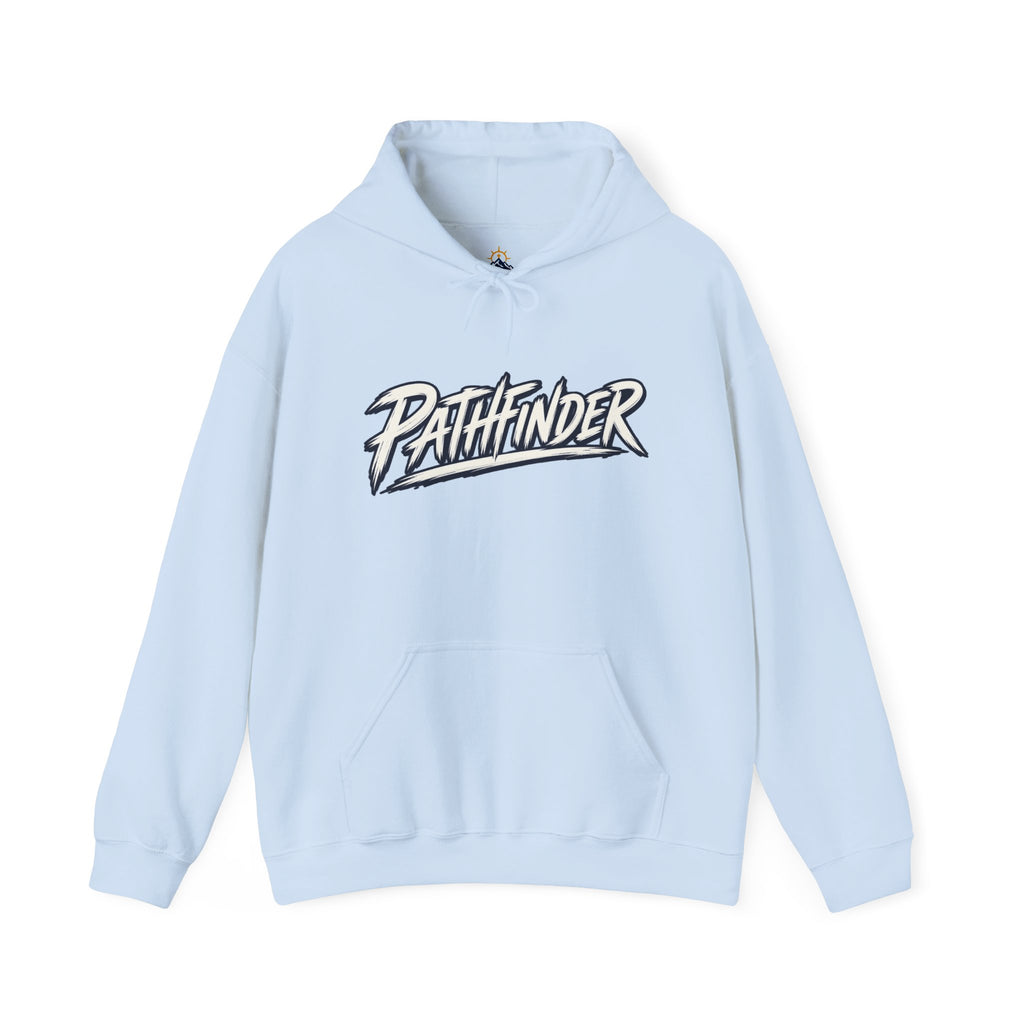 Pathfinder Graphic Hoodie — Retro Script Logo Pullover