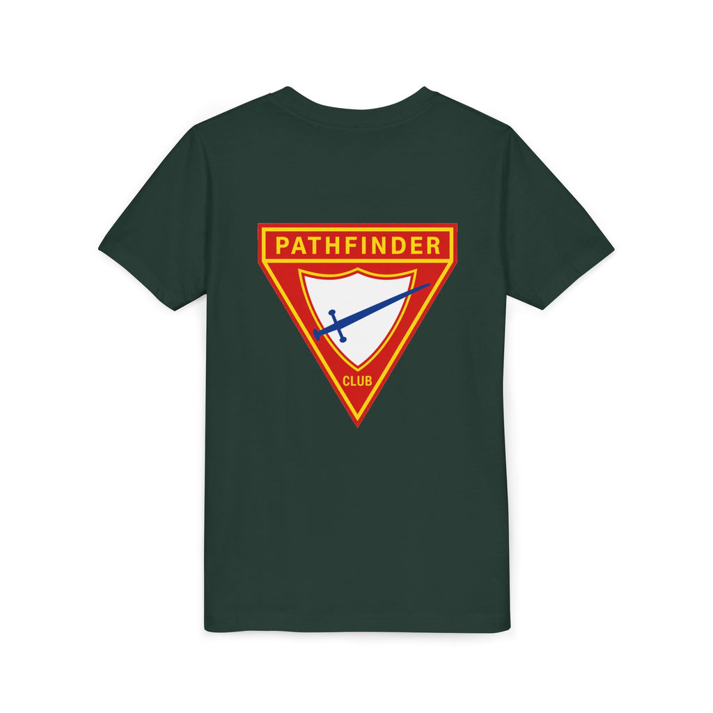 Pathfinder Club Youth Tee — Pathfinder Shield Emblem Short Sleeve Shirt
