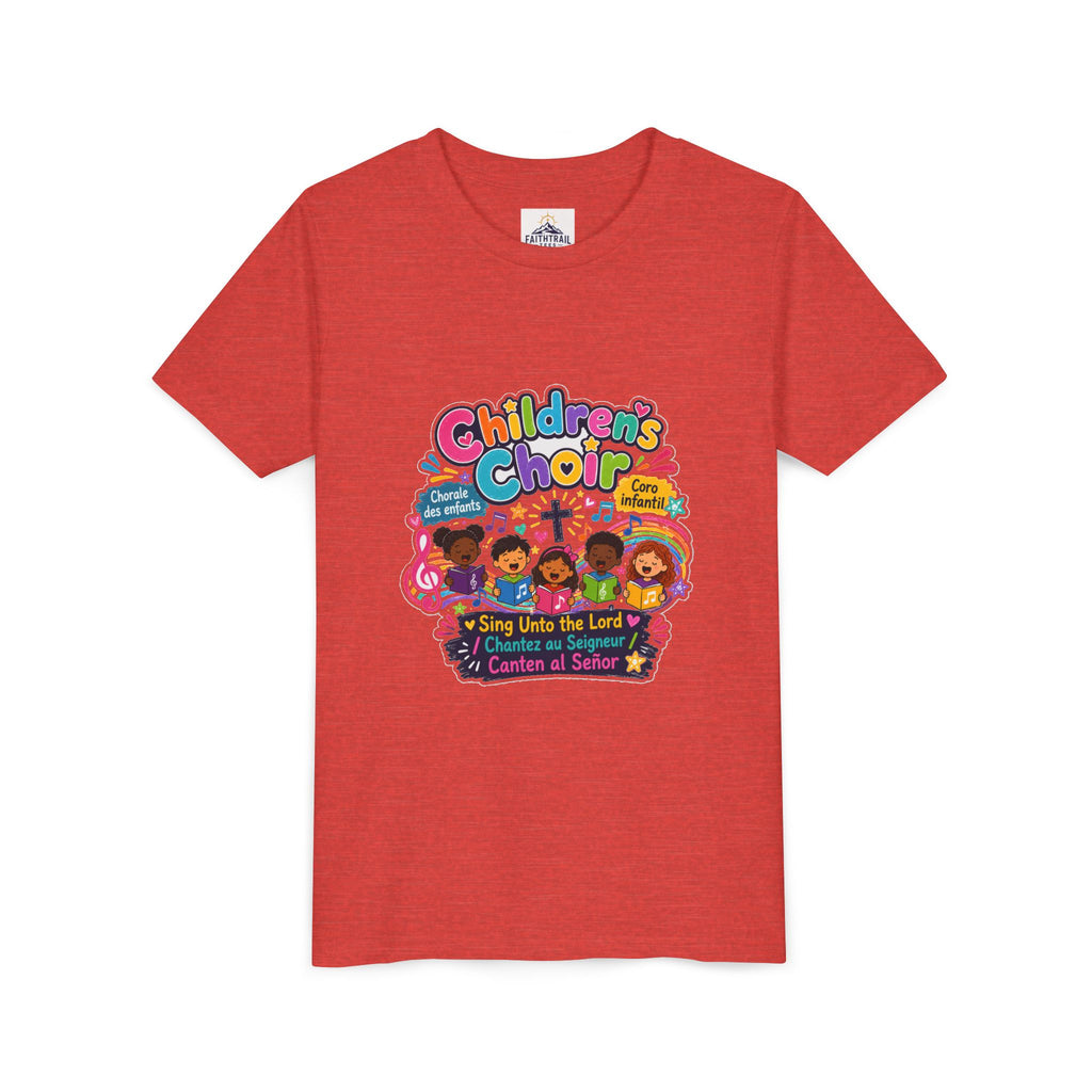 Children's Choir Youth Tee — Colorful 'Children's Choir' Gospel Music Shirt for Kids