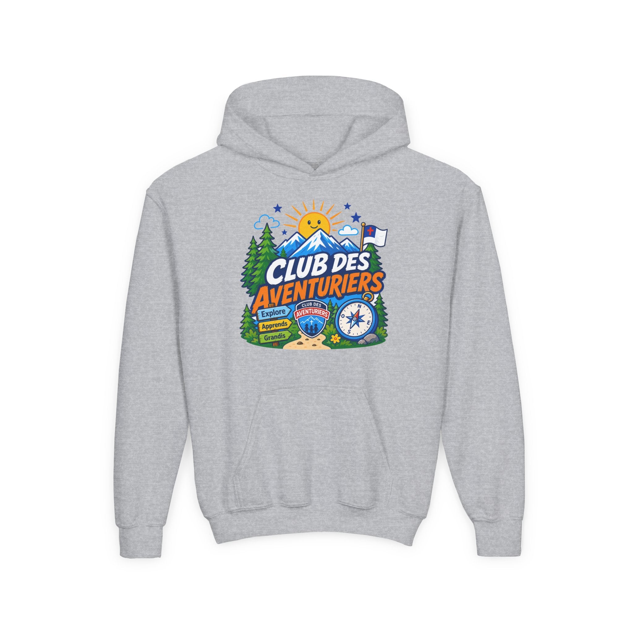 Club des Aventuriers Sweatshirt à Capuche (Enfants) | Design de Camping