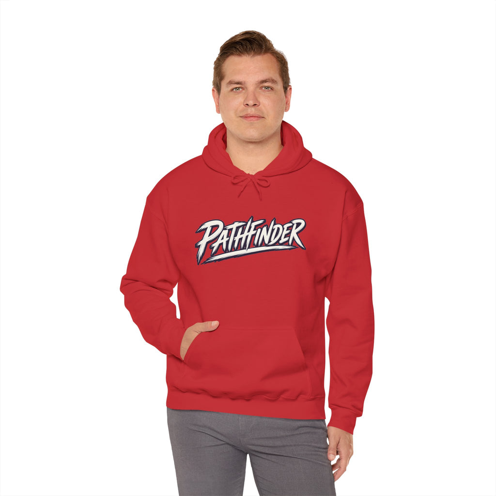 Pathfinder Graphic Hoodie — Retro Script Logo Pullover