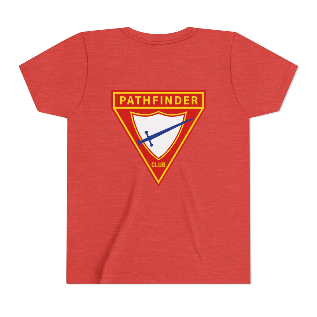 Pathfinder Club Youth Tee — Pathfinder Shield Emblem Short Sleeve Shirt