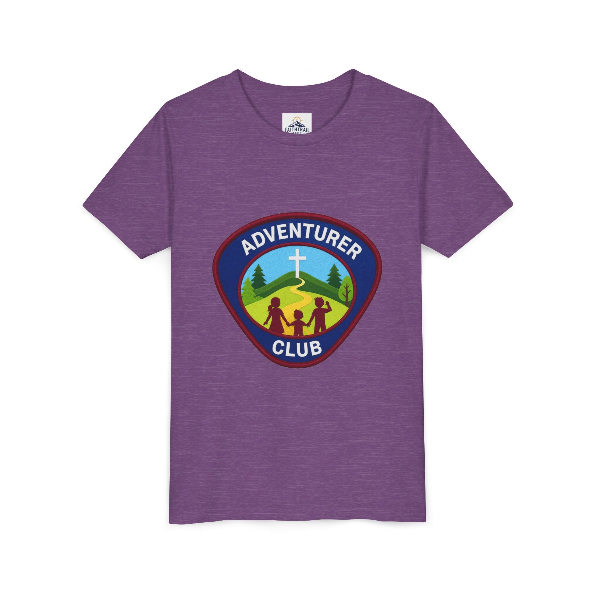 Adventurer Club Youth Tee – Christian Kids Outdoor Badge Shirt