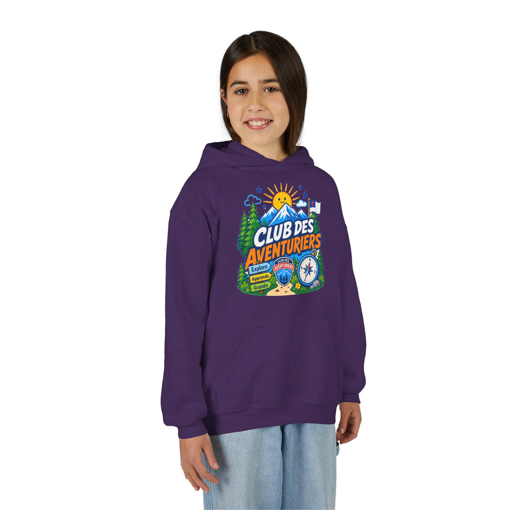 Club des Aventuriers Sweatshirt à Capuche (Enfants) | Design de Camping