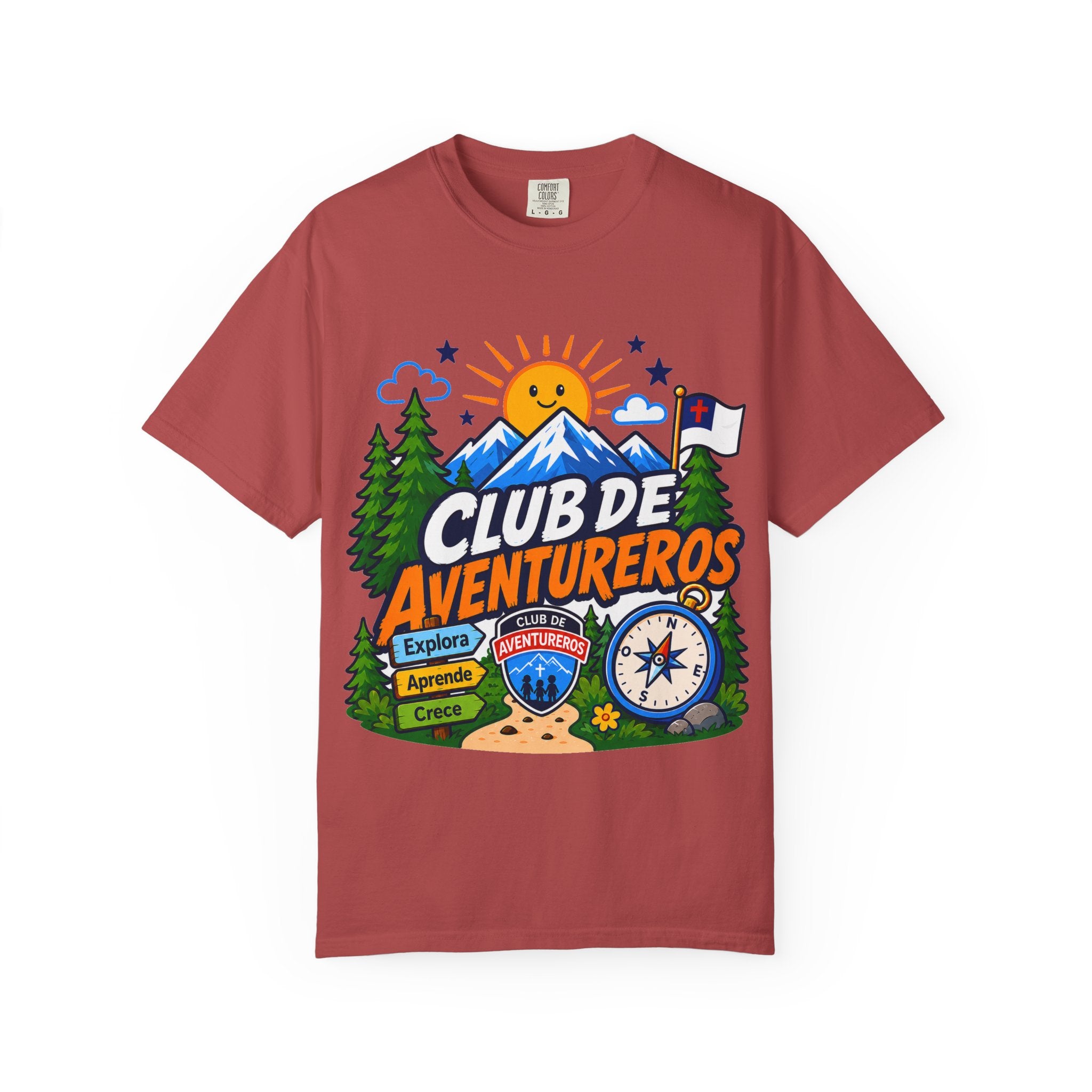 Club de Aventureros Camiseta (Adultos) | Camping, Brújula y Sol