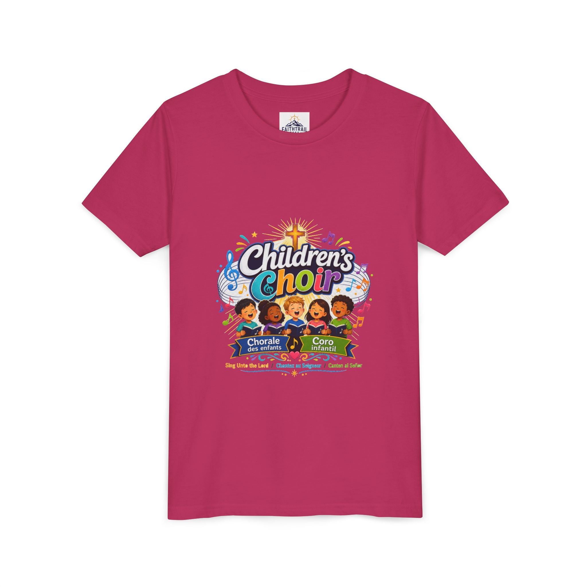 Children's Choir Youth Tee - Colorful Church Choir Graphic