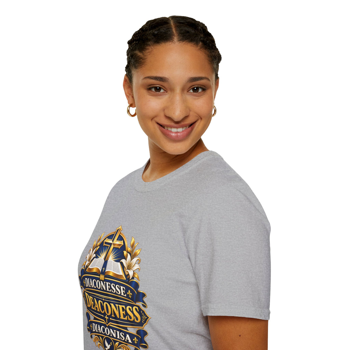 Deaconess Emblem T-Shirt — Faith-Based Christian Church Shirt