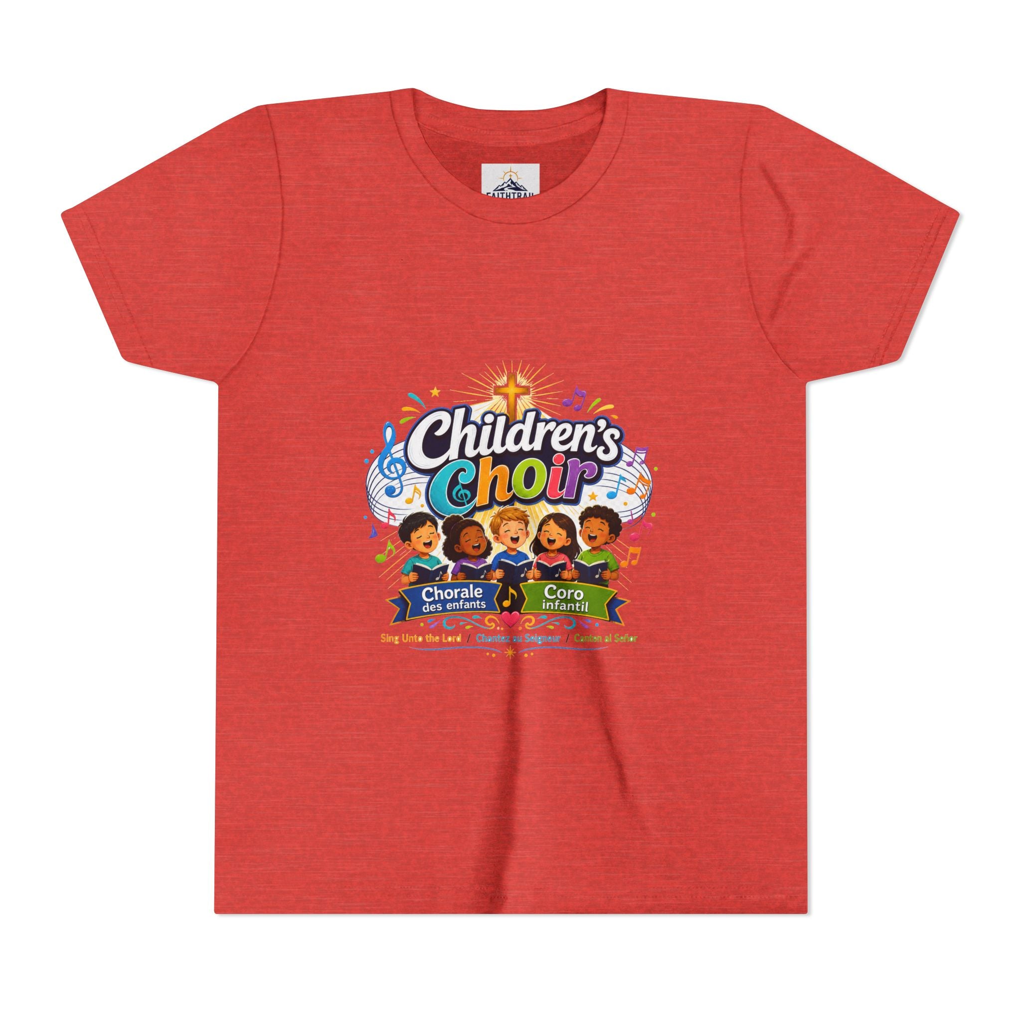 Children's Choir Youth Tee - Colorful Church Choir Graphic