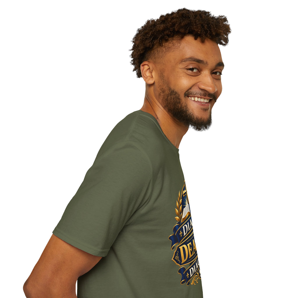 Deacon Faith T-Shirt — 'Diacre' Church Cross & Bible Emblem