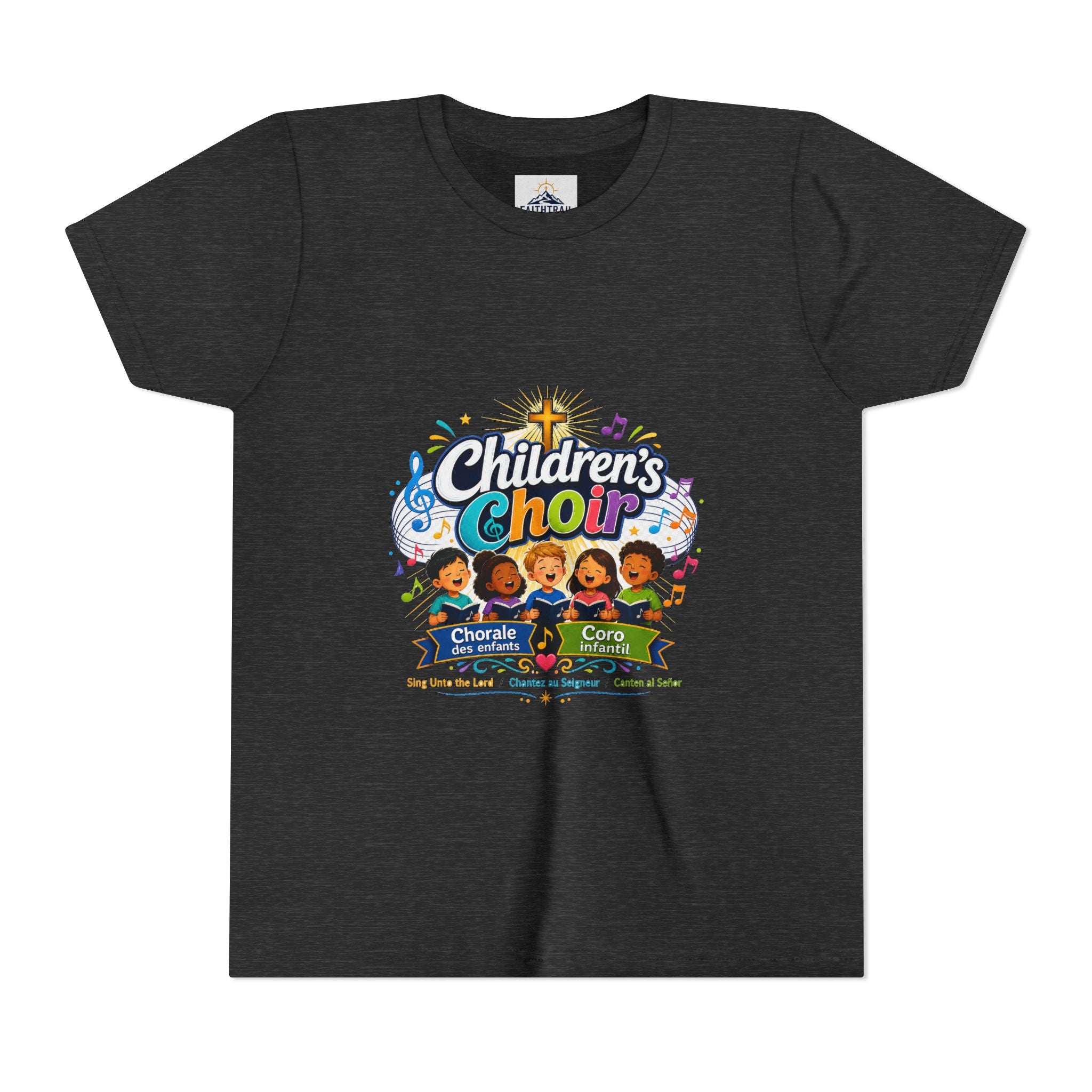 Children's Choir Youth Tee - Colorful Church Choir Graphic
