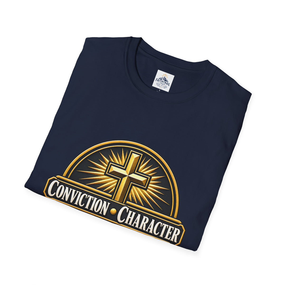Conviction • Character Christian T-Shirt — Cross Faith Ministry Tee