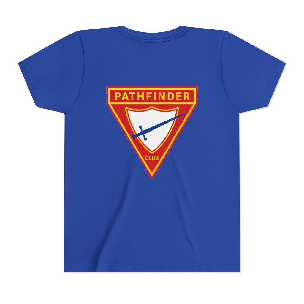 Pathfinder Club Youth Tee — Pathfinder Shield Emblem Short Sleeve Shirt