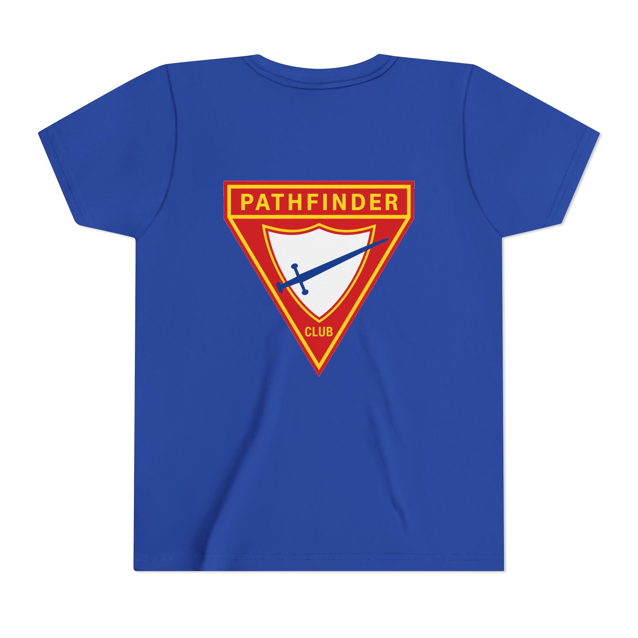 Pathfinder Club Youth Tee — Pathfinder Shield Emblem Short Sleeve Shirt