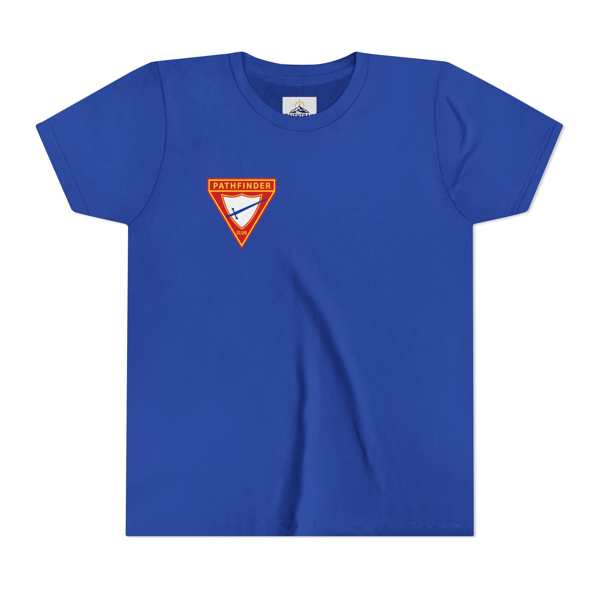 Pathfinder Club Youth Tee — Pathfinder Shield Emblem Short Sleeve Shirt
