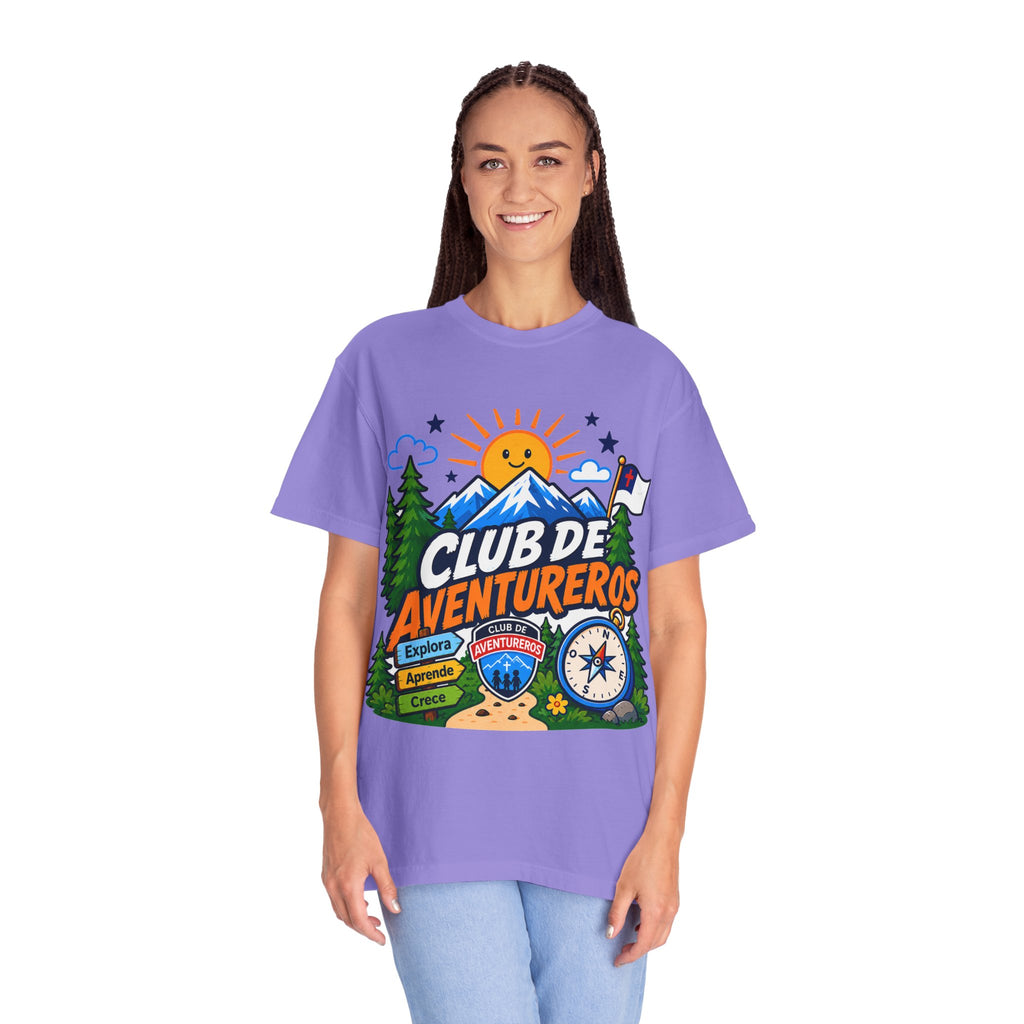 Club de Aventureros Camiseta (Adultos) | Camping, Brújula y Sol