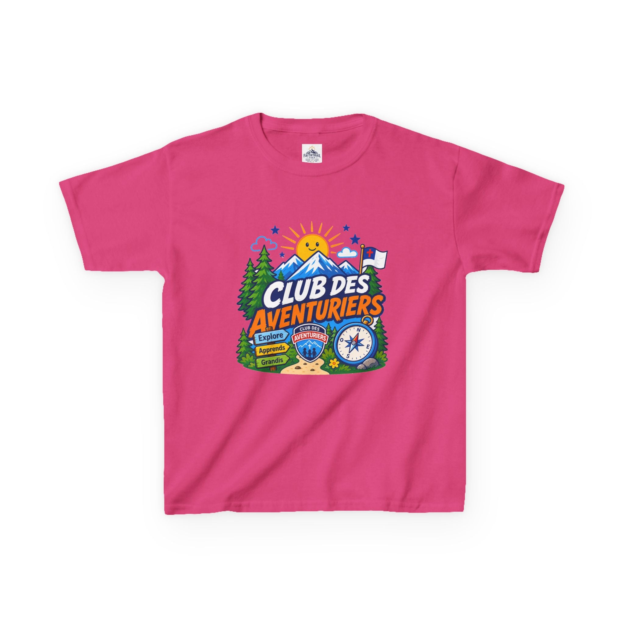 Club de Aventureros Camiseta (Niños) | Camping, Brújula y Sol