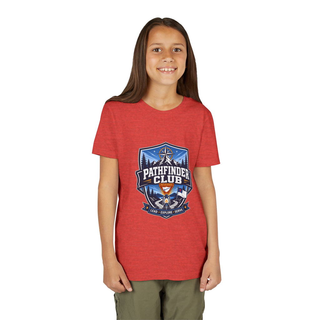 Conquistadores Camiseta para jóvenes | Camping Compass, Fogata, Pinos