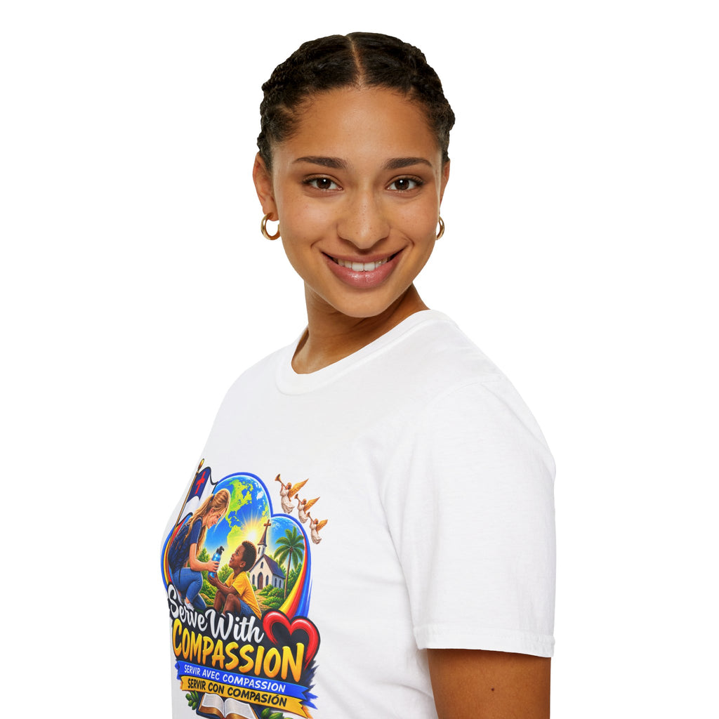 Serve With Compassion T-Shirt — Christian Volunteer Faith Tee