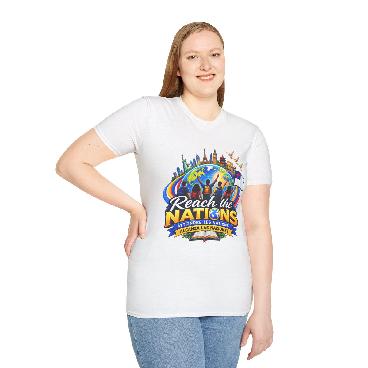 Reach the Nations T-Shirt — Global Missions Christian Outreach Tee