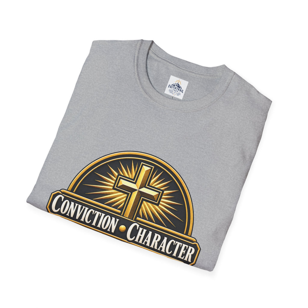 Conviction • Character Christian T-Shirt — Cross Faith Ministry Tee