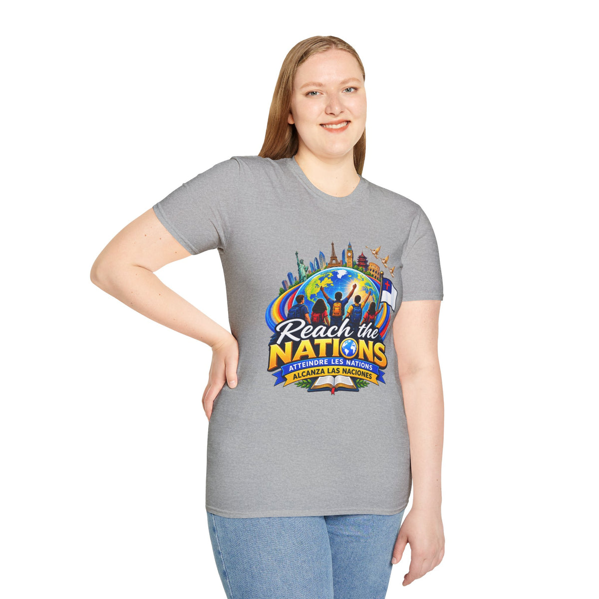Reach the Nations T-Shirt — Global Missions Christian Outreach Tee