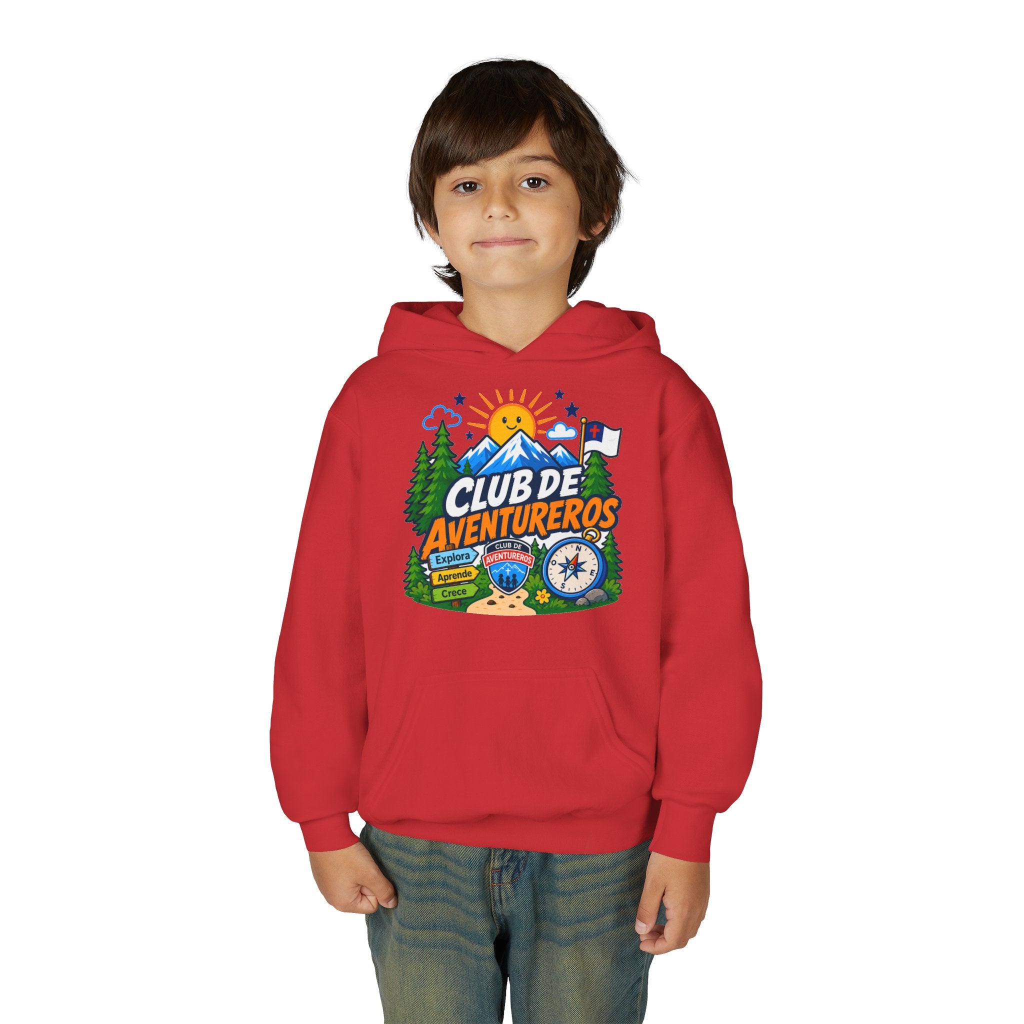 Club de Adventureros | Sudadera con capucha y estampado para Niños | Cámping