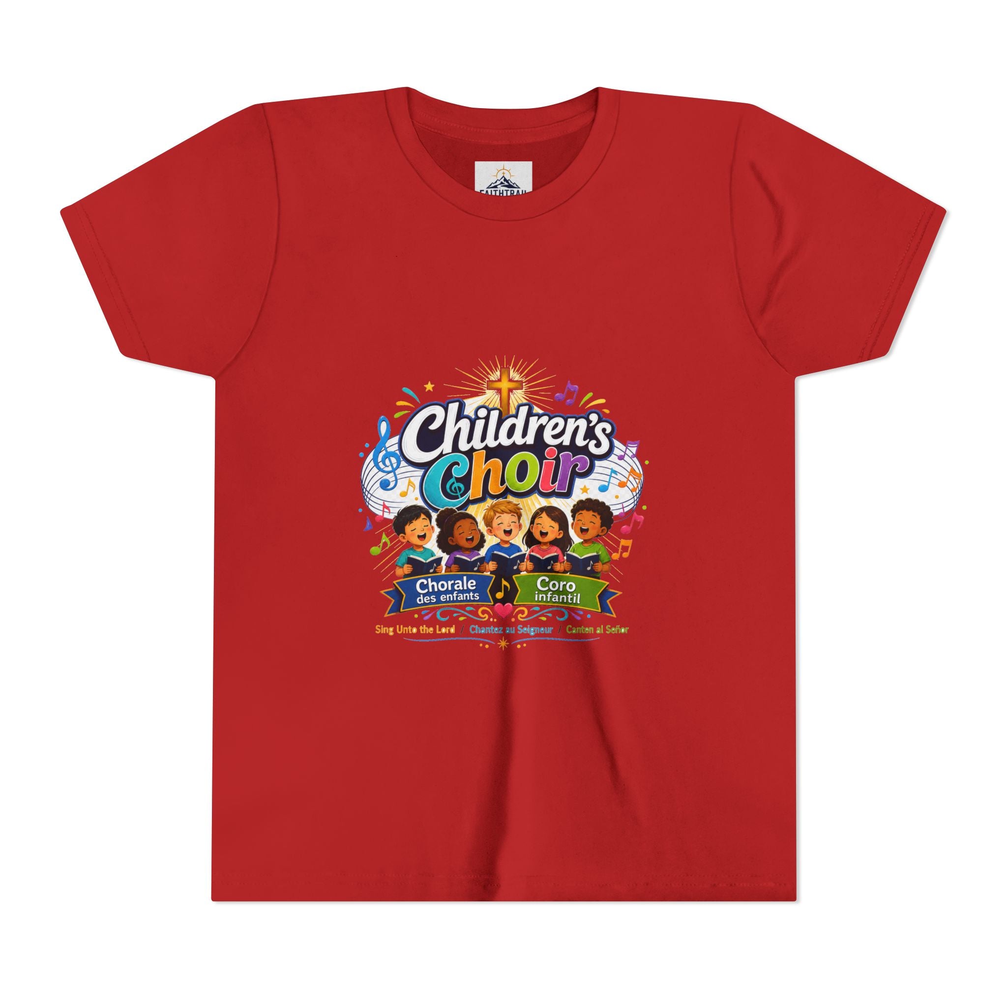 Children's Choir Youth Tee - Colorful Church Choir Graphic